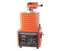 Four de fusion d'or à fréquence intermédiaire de 1600ºC fusion rapide d'or et d'argent cuivre fer aluminium acier inoxydable four de fusion four à creuset à circulation d'eau((3KG) Orange)
