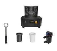 Four de fusion d'or, four de fusion d'or à induction haute performance, capacité 1 kg/2 kg/3 kg, four de chauffage par induction haute température 1600 ℃, adapté à l'or, l'argent et l'aluminium