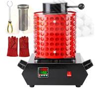 Four de fusion électrique 1500 W avec creuset en graphite et pince à pot en acier, kit de four de fusion automatique pour le recyclage de bijoux, la ferraille de cuivre, or, argent, aluminium