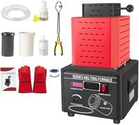 Four De Fusion électrique, 5000w 1600 °c / 2912 °fautomatic Four De Fusion Numérique avec Creuset en Graphite, 1kg