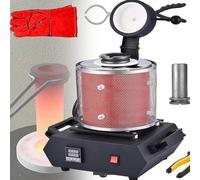 Four de fusion électrique automatique avec contrôle numérique et creuset en graphite pour une fusion et un affinage efficaces de la ferraille d'or et d'argent