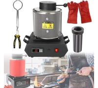 Four De Fusion électrique Automatique, Four De Fusion Numérique Automatique 1150°c, Four De Fusion De Métaux D’Une Capacité De 1/2/3kg Kit De Four De Coulée pour, Black, 1KG