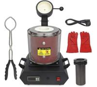 Four De Fusion électrique Automatique, Four De Fusion Numérique Automatique 1150°c, Four De Fusion De Métaux D’Une Capacité De 1/2/3kg Kit De Four De Coulée pour, Red, 1KG