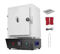 Four de Fusion Électrique avec Hublot - Surveillance Sans Porte | Four PID 1500W à Chauffage Uniforme | Four Poterie pour Création Bijoux, Frittage Dentaire & Fusion du Verre | Kit Complet