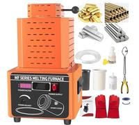 Four de fusion électrique numérique, capacité de 2/3 kg, jusqu'à 1600 ℃, idéal pour la coulée de métaux précieux, comprend un creuset en graphite, temps de fusion de 3 à 5 minutes