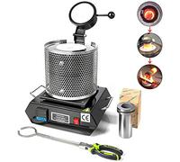 Four de fusion électrique pour l'or, 1 kg, 2 kg, 3 kg, 1 150 °C, pour fonderie d'aluminium, moulage, raffinage, outils pour métaux, or, argent, bijoux, 2 kg (1 kg)