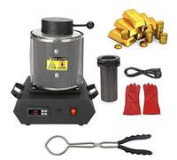Four de fusion électrique pour l'or, avec creuset en graphite, four de fusion numérique automatique 1150 °C, pour la coulée, la fusion et l'affinage du métal.