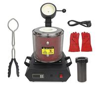 Four de fusion électrique pour l'or, avec creuset en graphite, four de fusion numérique automatique 1150 °C, pour la coulée, la fusion, le raffinage et la fusion de l'or.