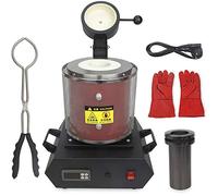 Four de fusion électrique pour or, 1 kg, 2 kg, 3 kg, 110 V/220 V, 1 850 W, 2 012 °F, pour fondre l'or, l'argent, l'étain, l'aluminium, le laiton et le bronze.