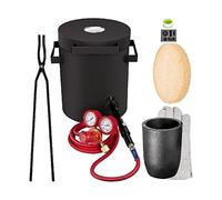 Four de fusion propane 2/4/5/6/10 KG Kit four fonderie métaux avec creuset en graphite et amp;Pinces Casting Fonderie Devil Forge,Stabilité élevée(5KG)