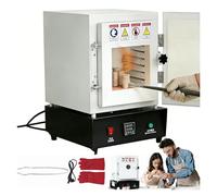 Four De Potier Électrique Professionnel,four De Frittage Électrique 1150 °C Avec Fenêtre D'observation,Four À Moufle Pour Chauffer Les Moules De Plâtre De Bijoux(110V)