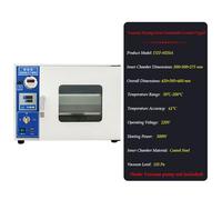 Four de séchage et de chauffage de laboratoire 16 L, four de séchage numérique à convection à air forcé, acier inoxydable, contrôle de la température de laboratoire industriel(A,1)