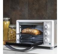 Cecotec Four de comptoir Bake&Toast 2300 Blanc, 23 L, 1500 W, 3 modes de chauffage, Minuteur 60 minutes, Température réglable jusqu'à 230ºC, Bac récupérateur de miettes.