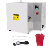 Four électrique 1500 W for moulage de bijoux industriels, avec pinces et gants, température maximale 800 °C, contrôle PID numérique, for moulage de cire/plâtre, for projets de bricolage.