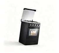 Four électrique à commande par bouton tactile, acier inoxydable 52L, four à rôtir domestique multifonctionnel