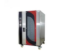 Four électrique à convection en acier inoxydable avec grande capacité, commandes numériques pour cuire, rôtir, cuire à la vapeur et rôtir, conçu pour les cuisines commerciales à haut volume et service
