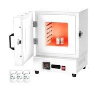 Four électrique à moufle fermé de 2000 W, Petit Four Robuste, Four de Traitement Thermique à 1150 °C pour Atelier à Domicile, fonderie de métaux, Four à céramique DIY