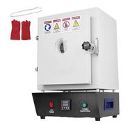 Four électrique céramique 1750 W, four de frittage haute température 1150 °C avec, affichage numérique, chauffage sur 3 faces, idéal pour la bijouterie et la fonderie