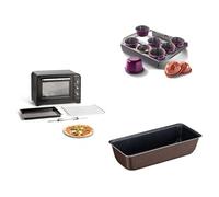 Four électrique chaleur tournante XL 60 L ¿ 2200 W + moule à cake 28 cm