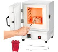 Four électrique de 2000 W, four de fusion à chauffage sur 4 faces avec température réglable de 0 à 1150 °C, four de laboratoire fermé haute température pour la fabrication de bijoux