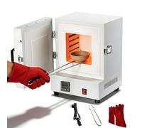 Four électrique de frittage 1150 °C, 2000 W Four à moufflets pour vitrage de poterie, moulage de bijoux et projets de bricolage en laboratoire, idéal pour un usage domestique et professionnel