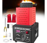 Four éLectrique de Fusion 5000 W,Temps de Fusion : 3 à 5 Minutes | Machine de Fusion de MéTaux NuméRique 2912 ℉,Avec Creuset en Graphite,ContrôLe NuméRique pour Raffinage de MéTaux PréCieux