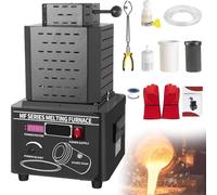 Four électrique de fusion avec creuset en graphite, puissance de 5000 W pour une fusion et un moulage rapides des métaux