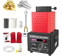 Four électrique de fusion d'or 5000 W à fréquence moyenne avec creuset en graphite