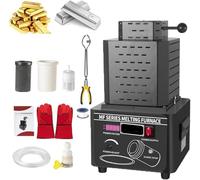 Four électrique de fusion d'or 5000 W à fréquence moyenne avec creuset en graphite