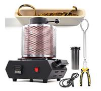 Four électrique de fusion d'or avec creuset en graphite, machine de fusion de métaux numérique 1500 W 1150 °C pour le raffinage de déchets, d'argent, de cuivre et d'aluminium