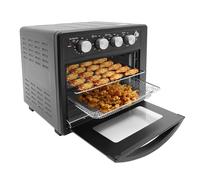 Four électrique de grande capacité de 1700 W, arrêt automatique, température réglable (176-446 °F), temps (10-60 minutes), four multifonction pour la cuisson du poulet, du pain grillé, de la pizza en