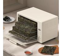 Four électrique de séchage d'algues de 12 L, Four à air Chaud for Le séchage des algues, boîte de séchage d'algues avec contrôle de température de 30 à 100 °C, minuterie de 24 h et écran(4 Layer)
