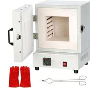 Four électrique de table compact de 2000 W for la fusion, température maximale de 1150 °C/2102 °F, four en céramique fermé, for la fabrication de bijoux, la fonte de métaux, l'émaillage de poterie