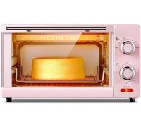 Four électrique,Four à convection Mini four 11 L, gril électrique avec réglage de la température 100-230 ℃ et minuterie de 60 minutes, petit four électrique automatique 1000 W, 3 fonctions de cuisson