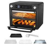 Four Electrique Friteuse sans Huile 36L MAGICFOX - Air Fryer OVEN XXL à Double Tiroir 1800W Multifonction - écran LED, 10