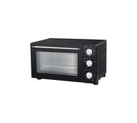 Melchioni Family | Four Électrique Ventilé ENJOY 24, Capacité 24 litres, 1200W, Multicouche avec Minuterie 60 Minutes, Thermostat Réglable jusqu’à 230, Noir
