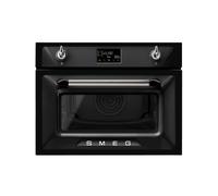 Four Electrique + Micro-ondes Smeg 60 cm Victoria SO4902M1N Noir