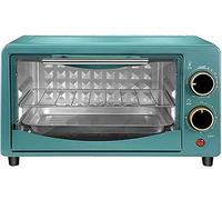 Four électrique multifonctionnel de 12 L, petit appareil cuisson domestique bureau, four comptoir avec portes en verre for la cuisine à domicile