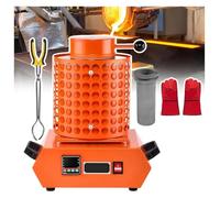 Four électrique pour moulage de métal doré, machine numérique 2000 W avec contrôle de la température, comprend un creuset pour l'argent et l'or, 1 150 °C, idéal pour la ferraille