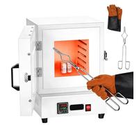 Four électrique pour poterie, four de fusion 2000 W, haute température 2102 ℉/1150 ℃, four de fusion avec contrôleur, pour la fabrication de bijoux, moulage de cire, poterie en argile, bricolage en