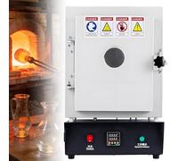 Four électrique pour poterie, four haute température 1750 W avec contrôleur, idéal pour la fabrication de bijoux, le moulage de cire et les projets de bricolage en céramique