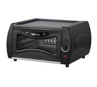 Four électrique Tandoori 2 en 1, chauffage efficace de 2100 W, revêtement anti-adhésif pour un nettoyage facile, double cuisson à pizza, porte en verre résistant à la chaleur