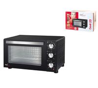 Four Électrique Ventilé Devil, Noir, Plastique Et Métal, 1200W, 23Lt