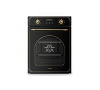 Klarstein Elizabeth Slim Four Encastrable 45 cm - 49 L, 9 Fonctions, Minuterie Numérique, Nettoyage Vapeur, Gril Ventilé, Classe Énergétique A, Verre Trempé Noir