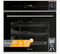 Four encastrable 60 cm | 70L | 2,8kW | Rôtisserie | Fonction pizza | Gril | Circulation de l'air | Air chaud | Timer automatique