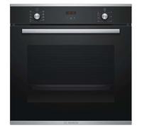 Bosch Four encastré HBA2340R0J finition verre noir avec acier inoxydable de 60 cm