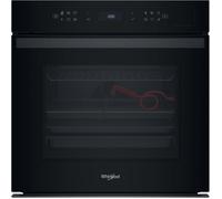 Four encastrable électrique noir - Whirlpool - Cuisson à la vapeur - Gril électrique - Autonettoyage pyrolytique