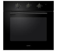 Comfee' CBO60M80M1-BK Four encastrable de 60 cm, 60 litres, avec 8 fonctions, frire à air, la cuisson en plusieurs phases, la porte amovible, facile à nettoyer, netoyage à la vapeur, Noir