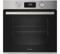 Four encastrable Indesit IO K55C X 71 L inox 8 modes chaleur tournante Catalytique Turn&Go Click&Clean porte abattante Grille inclinable