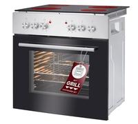 Four encastrable Inox avec plaque de cuisson Bomann EHBC7935-Inox